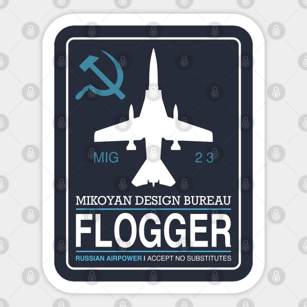 Mig-23 Flogger Sticker by TCP